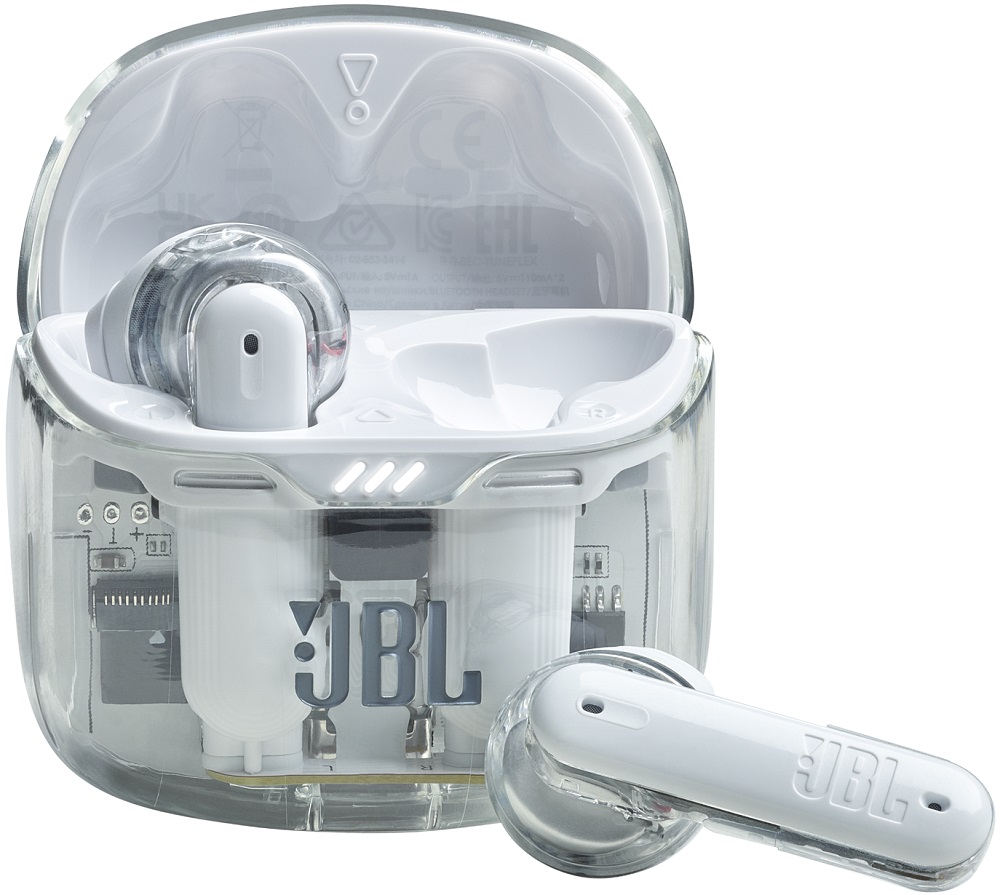 Fone de Ouvido JBL Tune Flex Bluetooth - Ghost White (Caixa Feia)